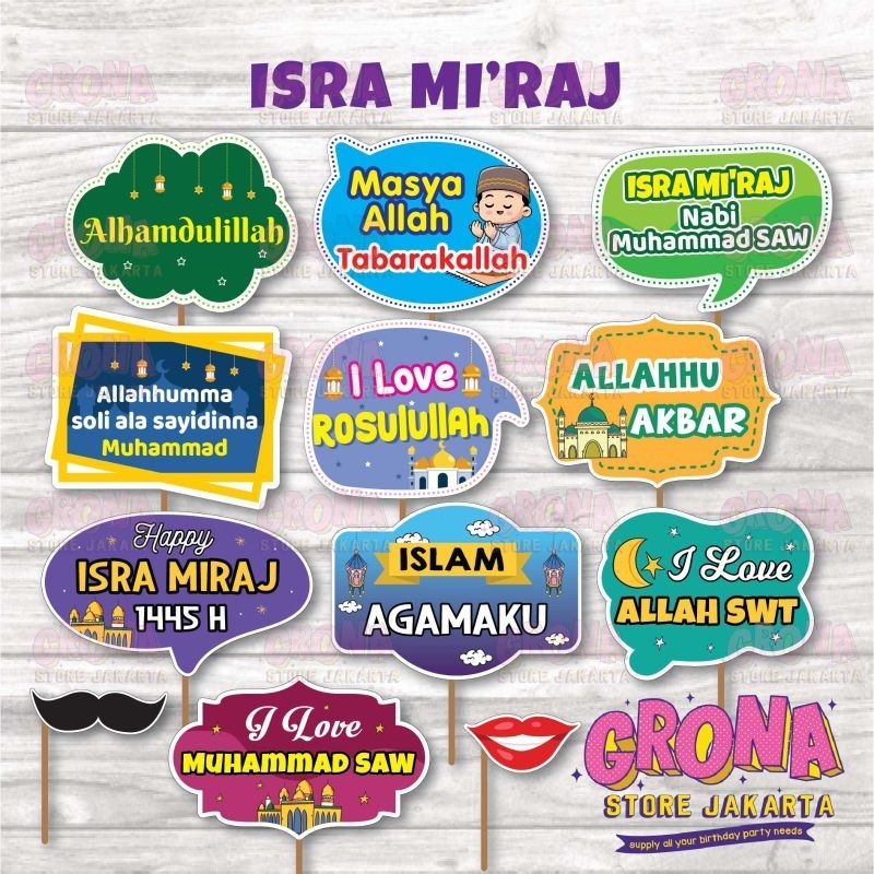 ACC Photobooth Isra Mi'raj/ Aksesoris Foto Isra Mi'raj / Photo Props isra Mi'raj