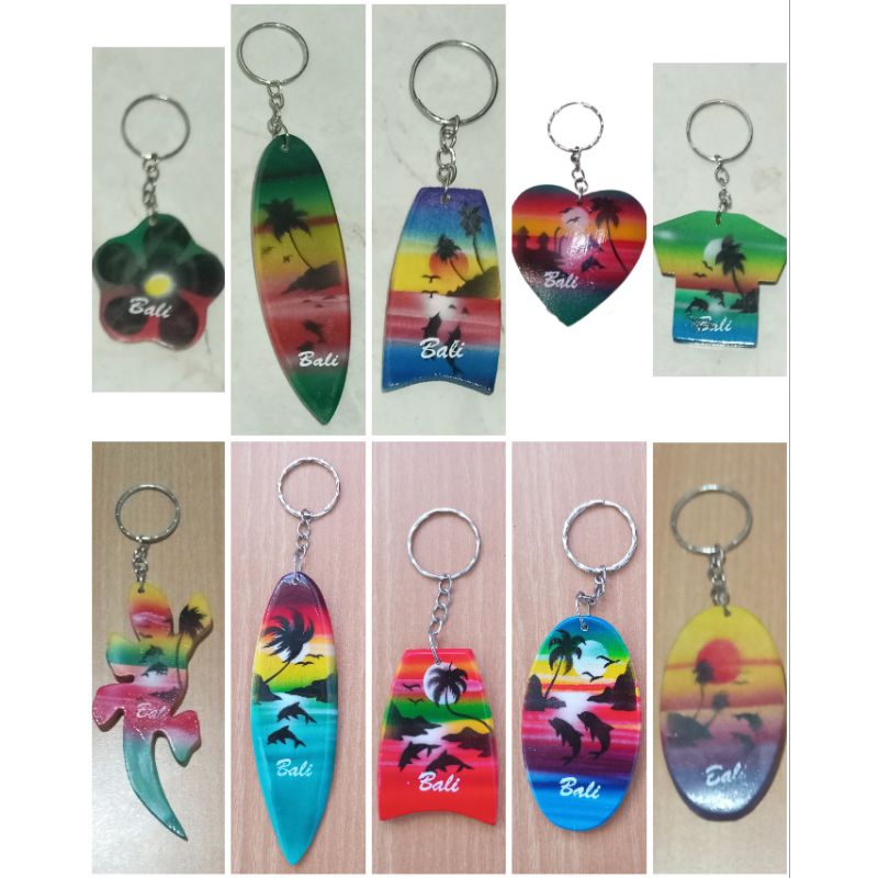 Gantungan Kunci Khas Pantai Bali Gantungan Kunci Lokal Gantungan Kunci Kayu Bali