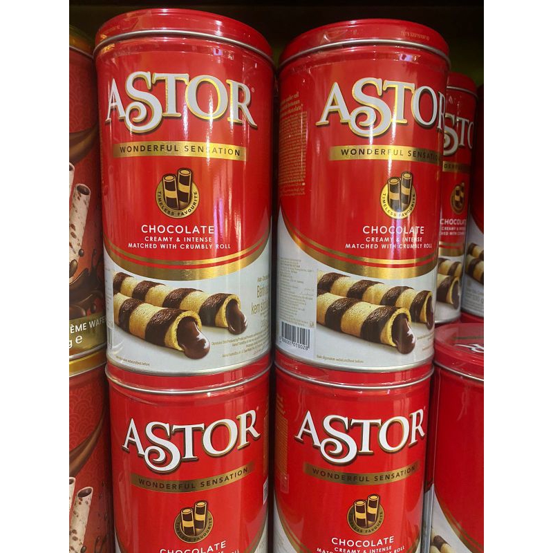 

ASTOR Wafer Stik Cokelat Kaleng 330Gr