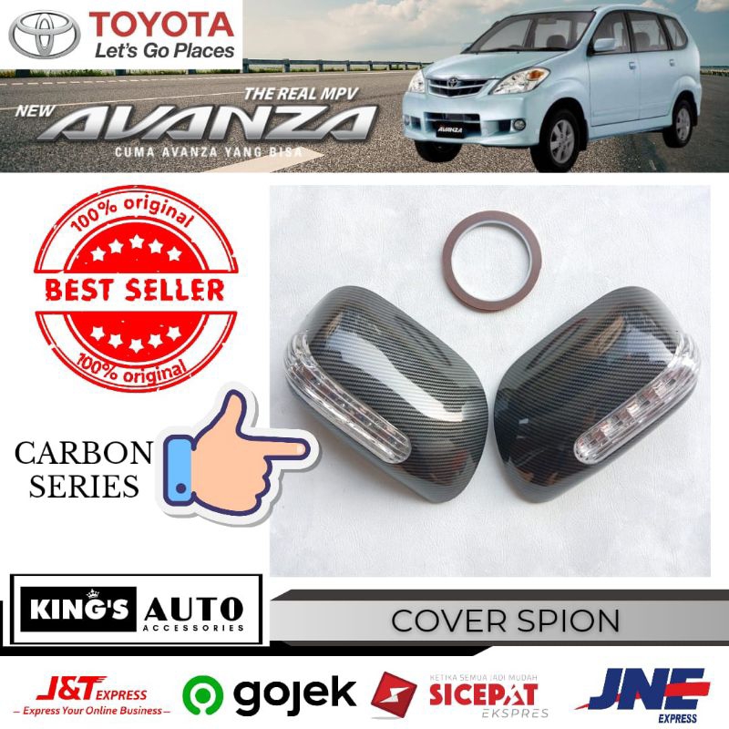 Cover Spion Batok Spion Avanza 2004 - 2011 Carbon Glossy