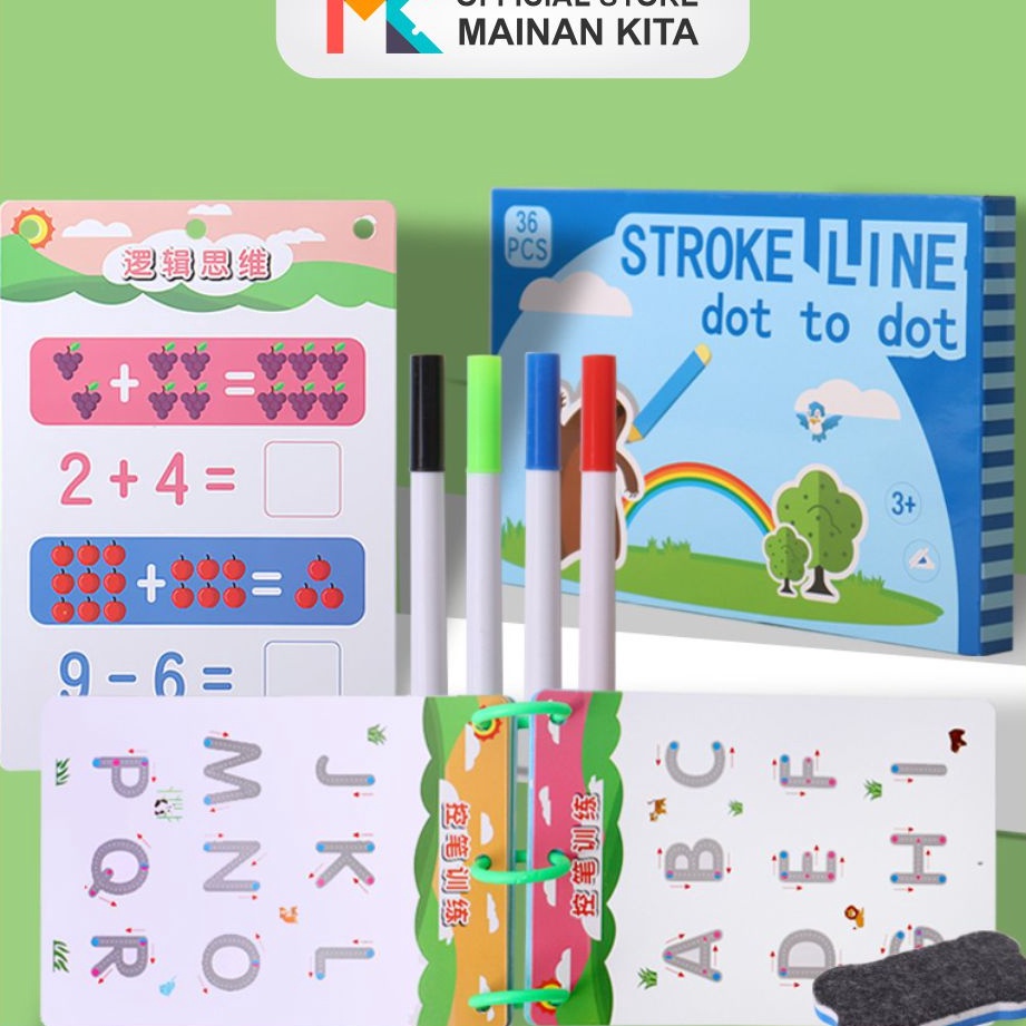 

Buruan Beli MK65 Wipe Clean Activity Book Series Buku Aktivitas Edukasi Anak Belajar Menulis Membaca E88