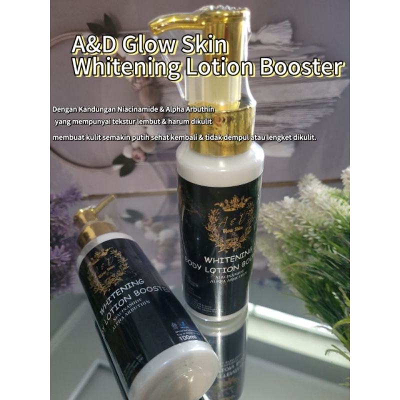 Whitening Lotion Booster A&D Glow Skin / pemutih  badan/ HB pemutih
