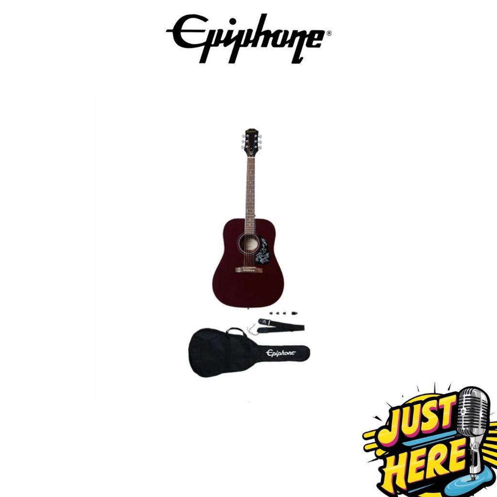 Acoustic Guitar gitar Epiphone Starling Player Pack Wine Red