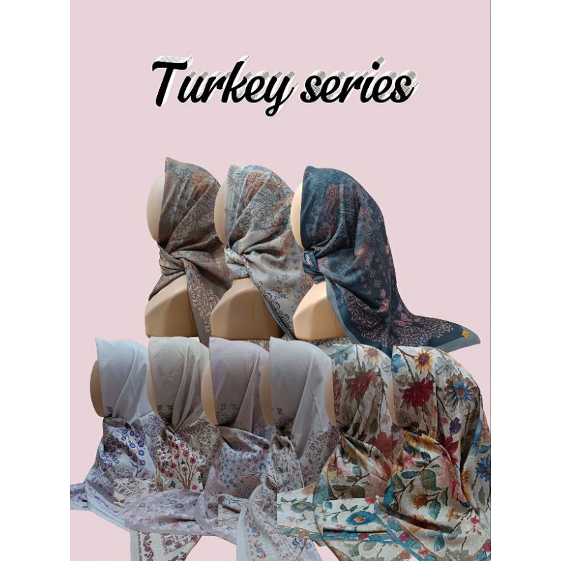 Alisha Rumi-Turkey series Hijab Segi Empat Voal Premium