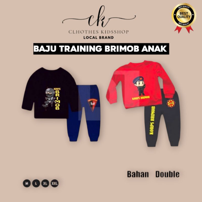 Baju kaos tactical anak brimob Setelan tactical brimob anak bahan tebal Berkualitas