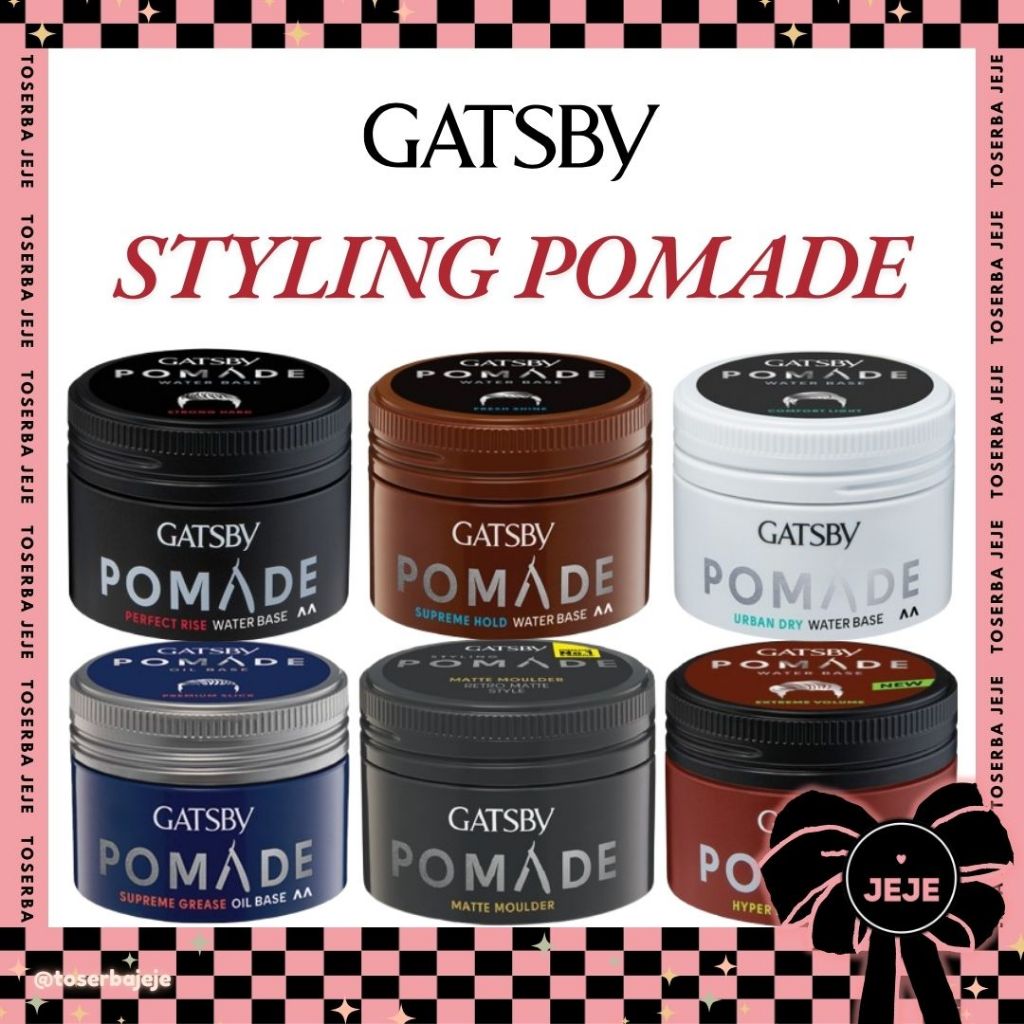 GATSBY Styling Pomade 30g 75g | Perfect Rise Urban Dry Supreme Hold Grease Matte Moulder