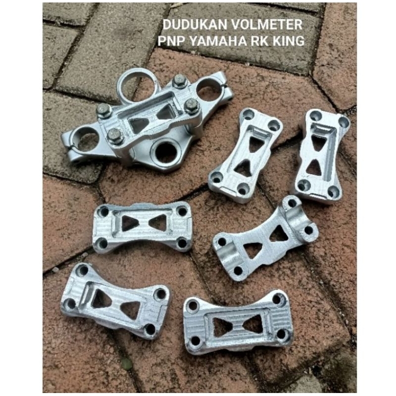 RAISER VOLTMETER RX KING KOTAK / BRACKET T ATAS / KLEM DUDUKAN STANG STIR RX KING