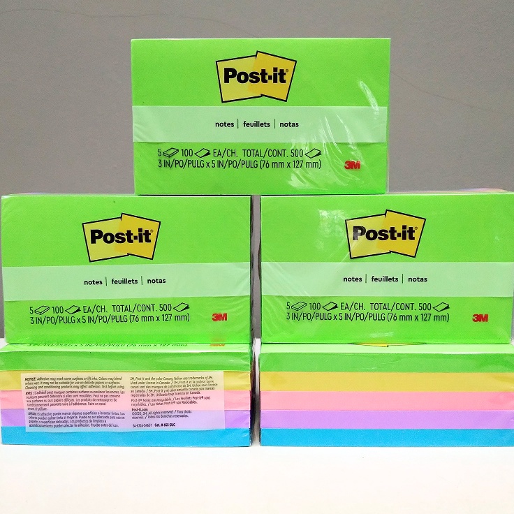 

Sale 3M post it sticky note 6555UC 3inch x 5inch 5cols 1lembar D54