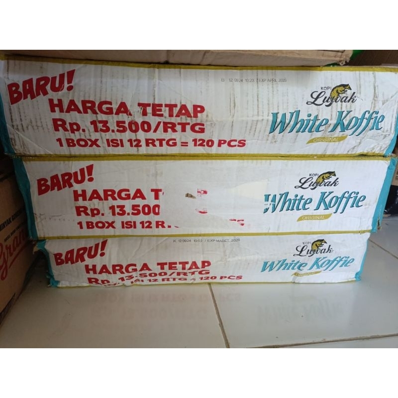 

luwak white coffe 1 dus isi 12 renceng