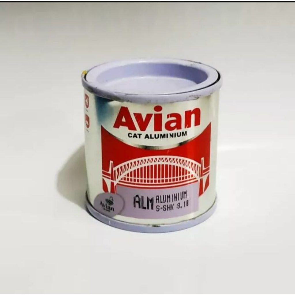 AVIAN CAT MINYAK ALUMUNIUM SILVER PERAK CAT BESI 1/4KG