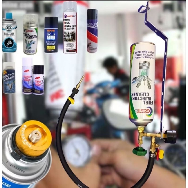 ALAT SERVIS INJEKSI GAS - INJECTION CLEANER TOOLs - ict Gas plus adaptor untuk tabung gas kompor