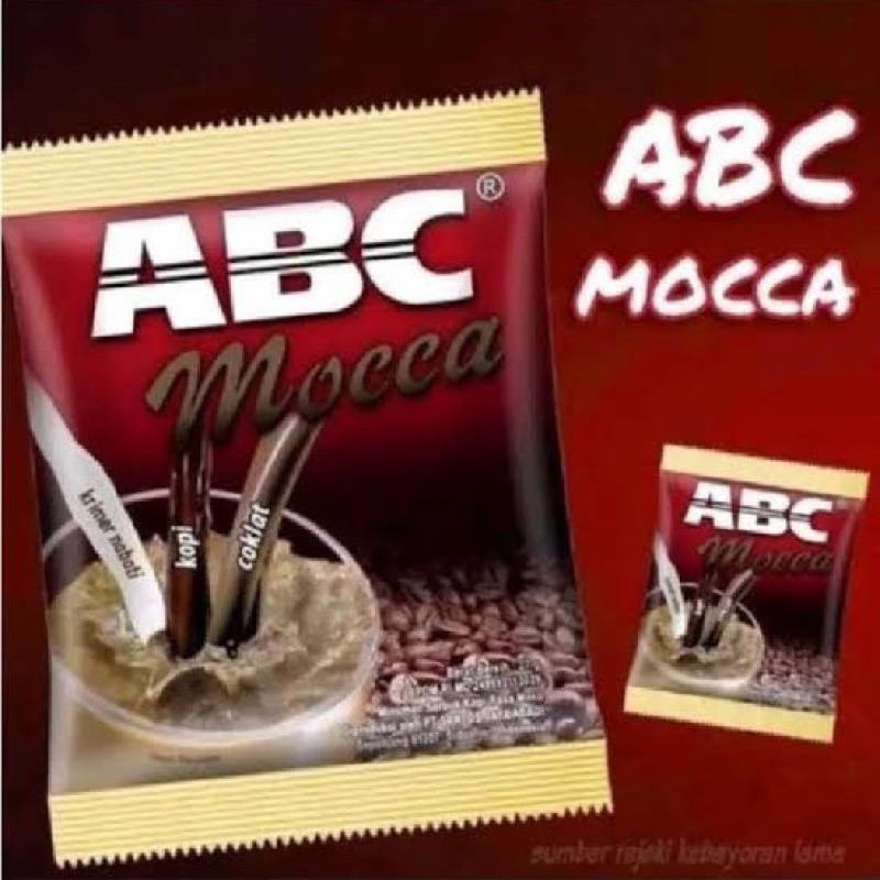 

Kopi Abc Mocca 1 Renceng/10 Sachet