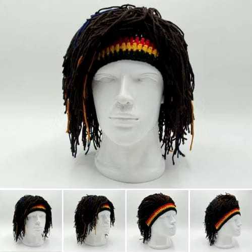 Wig pria gimbal rege wig cowo gimbal kepang sulam