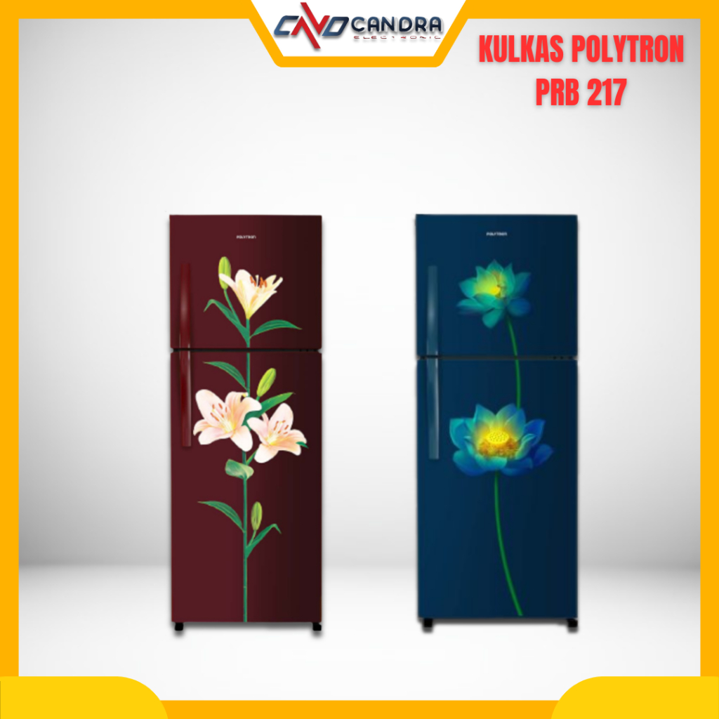 Kulkas 2 pintu POLYTRON PRB 217 PR/LB/Lemari es POLYTRON 2pintu