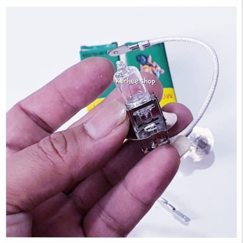 BOLAM HALOGEN LAMPU TEMBAK/BOLAM KABUT MOTOR MOBIL H3 100W 55W 12VOLT/BOLAM LAMPU TEMBAK MOTOR/MOBIL