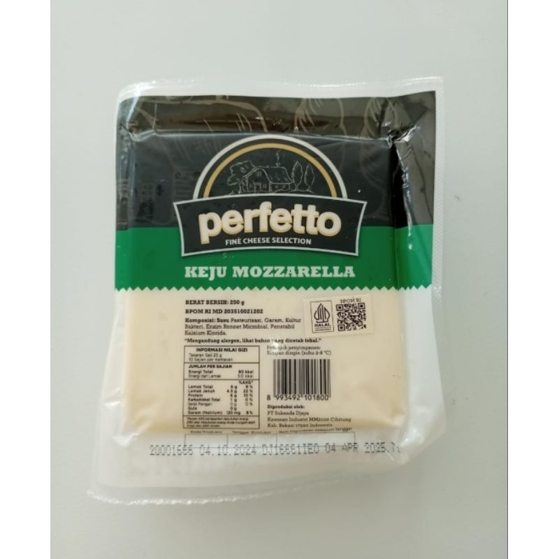 

Mozzarella Perfetto 250gr