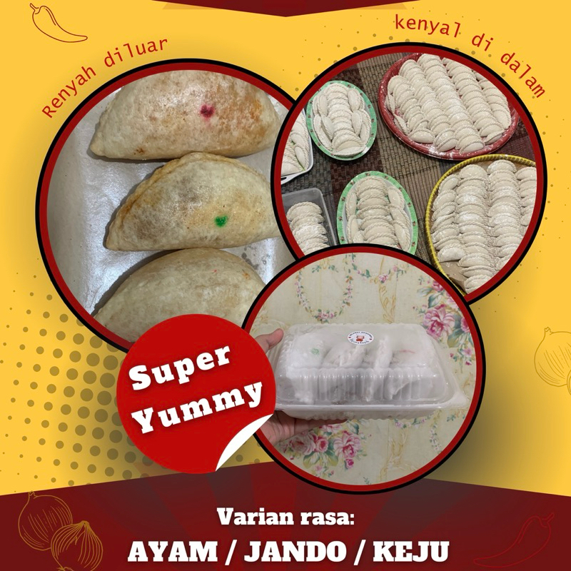 

CIRENG JUMBO ISI 3 Ayam Suwir/Keju Yummy/Jando MANIAFOODIES