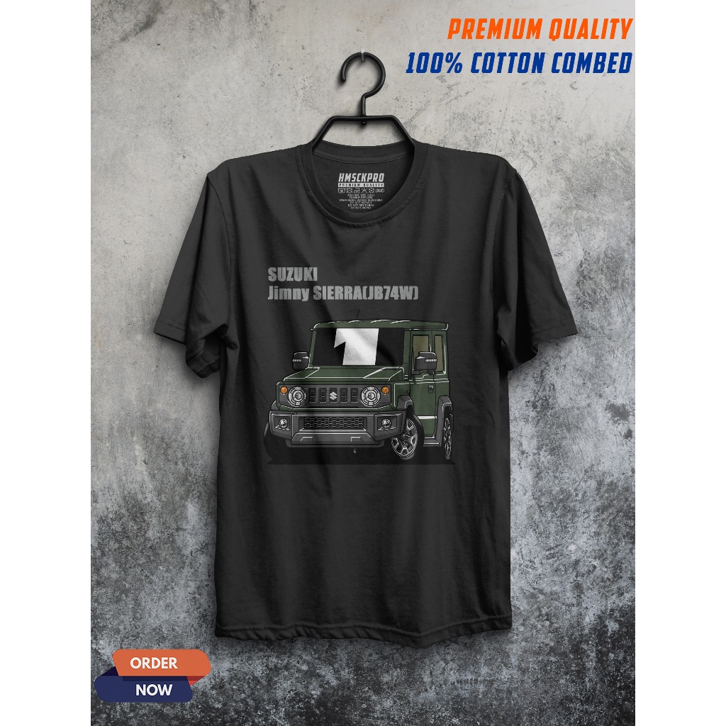 KAOS OTOMOTIF JIMNY PREMIUM COTTON OFFROAD BAJU ATASAN PRIA WANITA 4X4