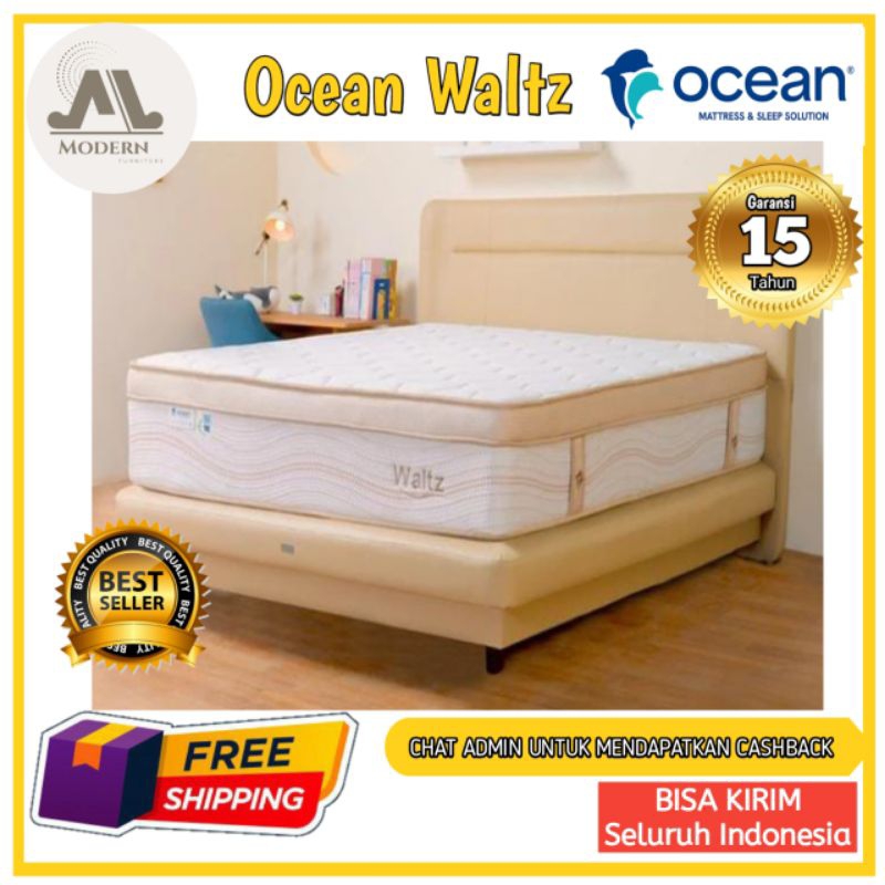 TERMURAH!!! Springbed Ocean Pocket Waltz Full Set - Tegal