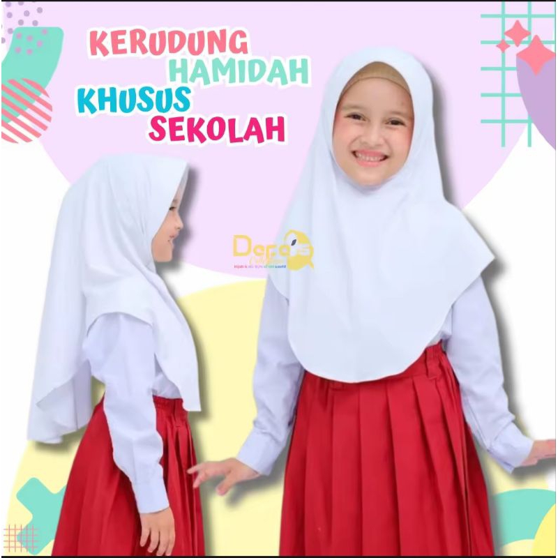 Hijab Bergo Hamidah Anak Sekolah