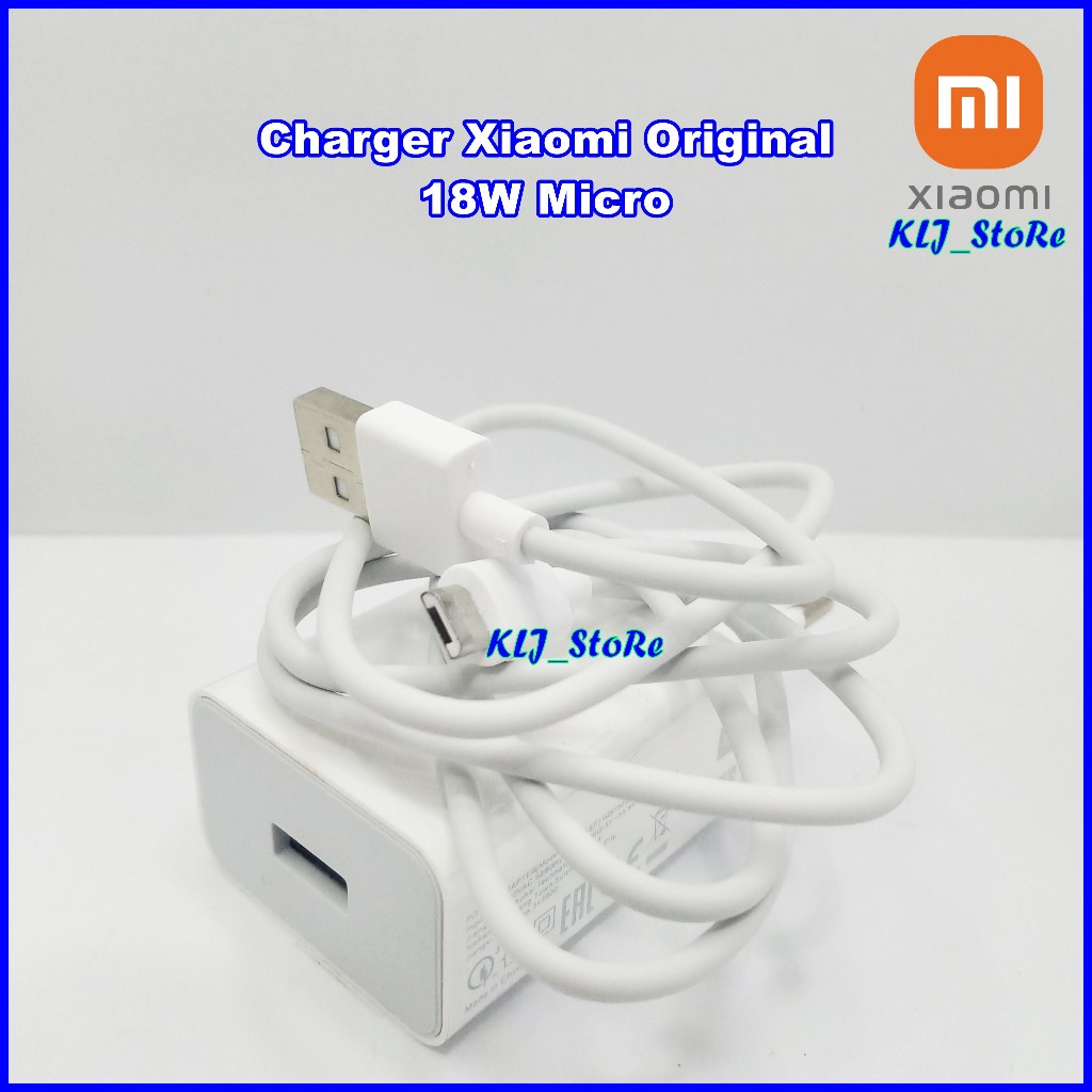Charger Xiaomi 18W Original Casan Xiaomi Redmi QC3.0 Fast Charging 18 Watt Original