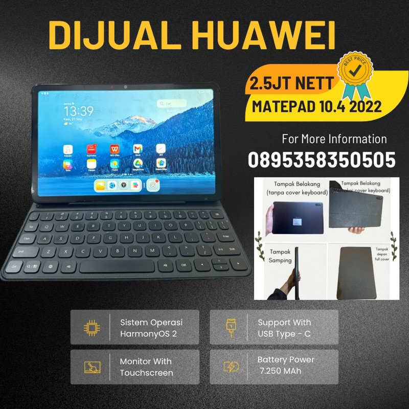 huawei matepad 10.4 2022  second