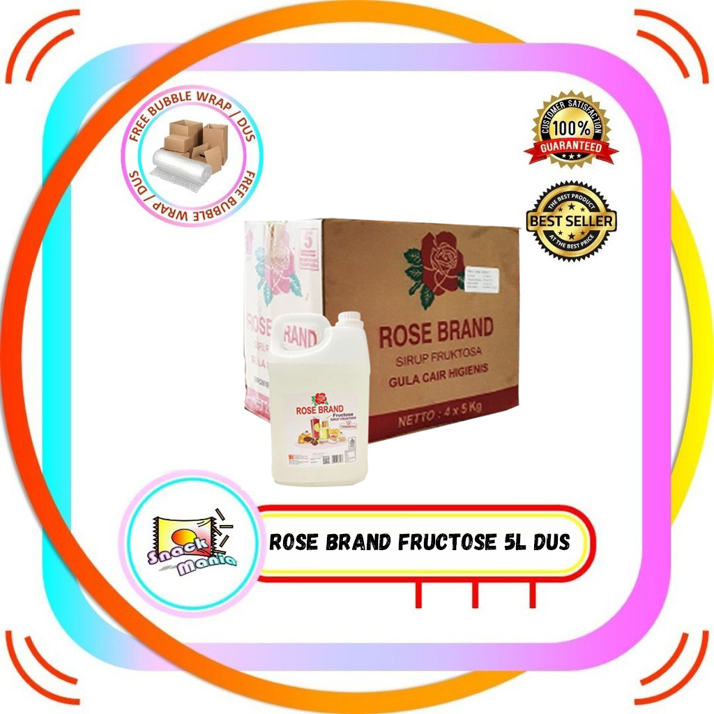 

Rose Brand Syrup Fructose Gula Cair Fruktosa 5 kg x 4 pcs DUS
