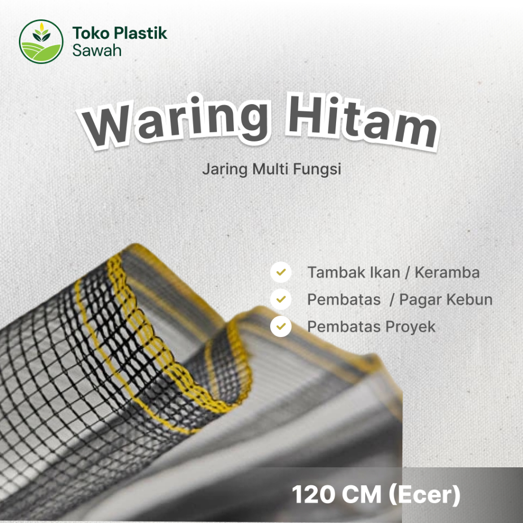 Jaring Waring lebar 120 cm - Jaring Ikan jaring kebun