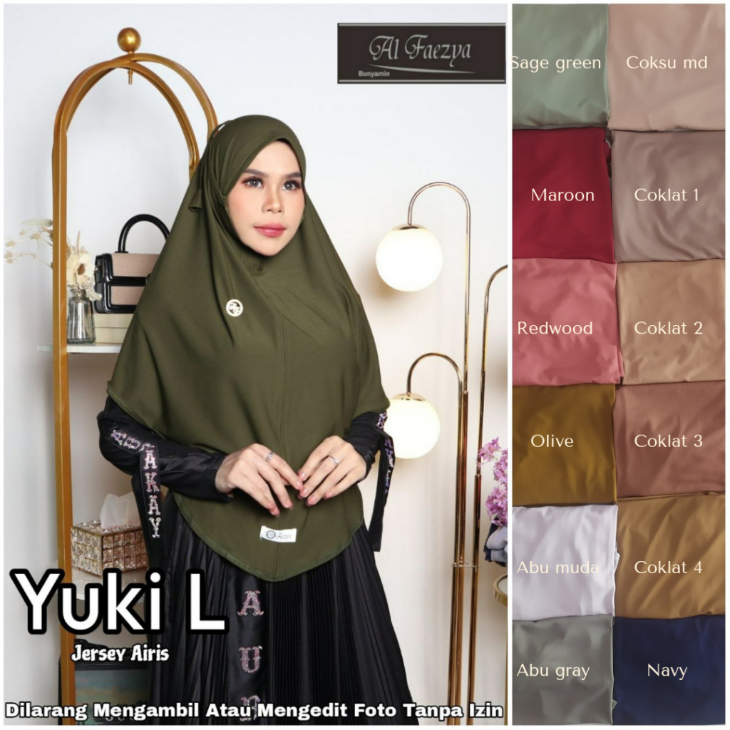 JILBAB INSTAN BERGO SIRIA TALI YUKI L AL FAEZYA HIJAB