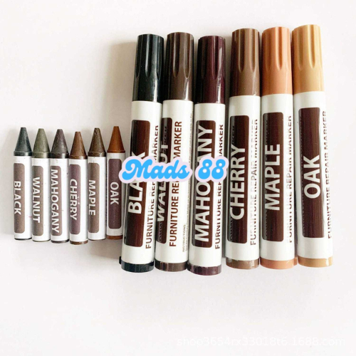 

Set Spidol Sepidol Marken Pen Reparasi Perbaikan Pewarna Lemari Meja Perabotan Rumah 6PCS Serbaguna
