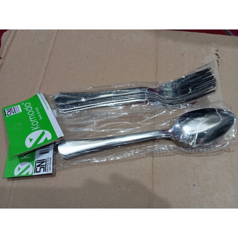 Sendok Garpu makan tebal KOMODO