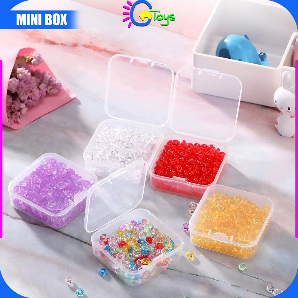 CR-C1165 Kotak Perhiasan Mini Transparan Kotak Obat Aksesoris Kecil / Wadah Kecil Kotak Plastik Mini