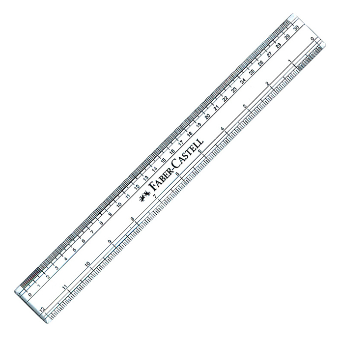 

Faber-Castell Ruler Scale 30 cm Penggaris Plastik 30cm