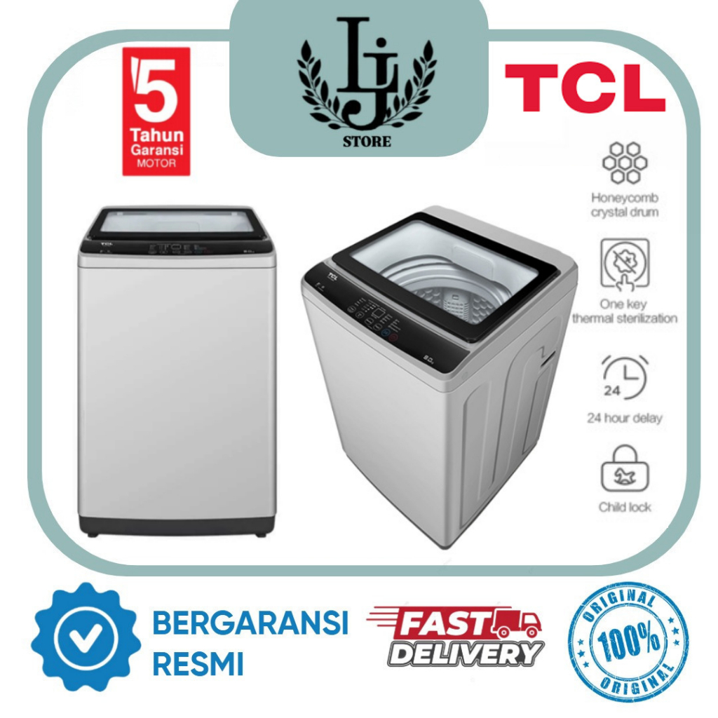 TCL TWA8520 Mesin Cuci Top Loading