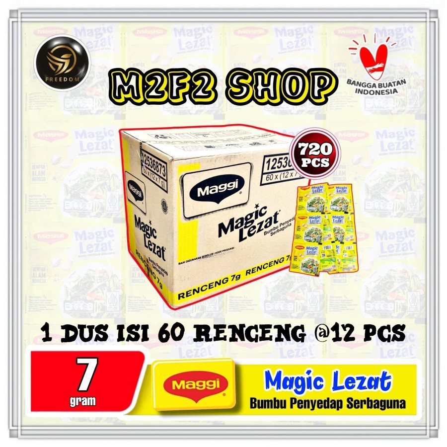 

Maggi Magic Lezat Bumbu Penyedap Serbaguna Sachet - 7 gr (Kemasan Karton)