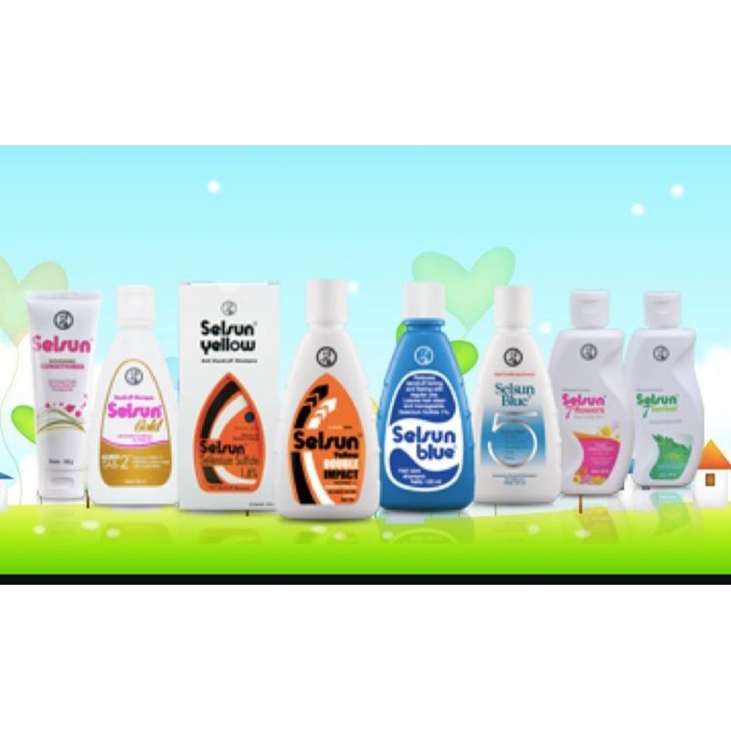 SELSUN-SHAMPOO ANTI KETOMBE SERIES( mengatasi ketombe dari tingkat berat hingga ringan)