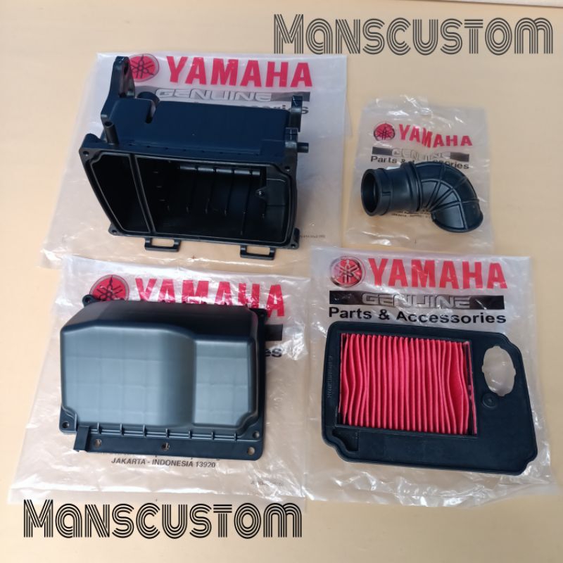 BOX FILTER + TUTUP BOX FILTER UDARA MIO SOUL FINO KARBU ORIGINAL