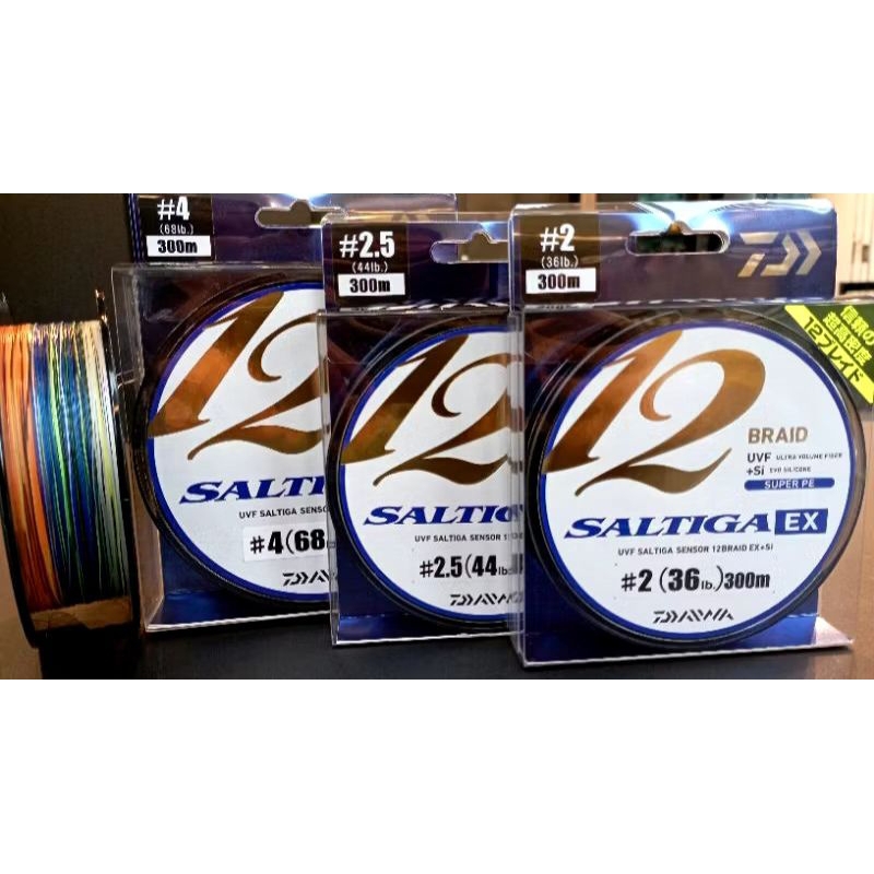 Senar PE Daiwa SALTIGA EX X12 300M | MULTICOLOR
