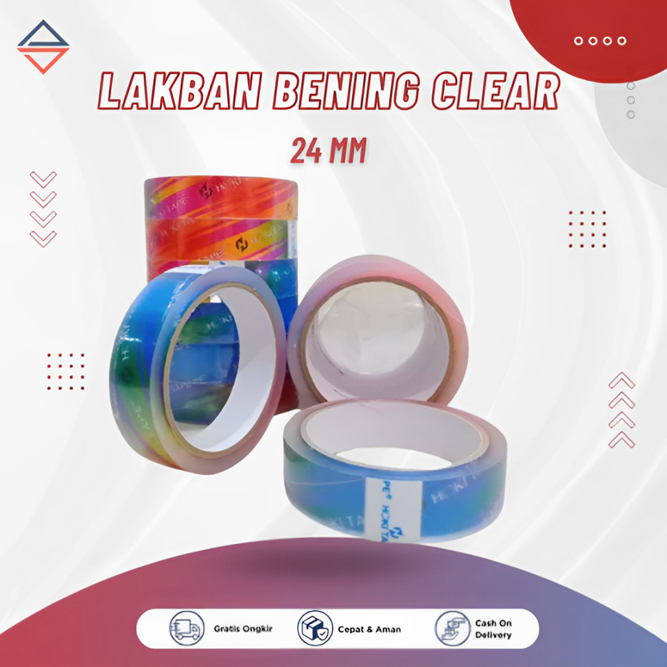 

Lakban Isolasi Bening Super Clear 24 mm x 45 Mtr