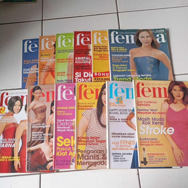 MAJALAH FEMINA TAHUN 2001