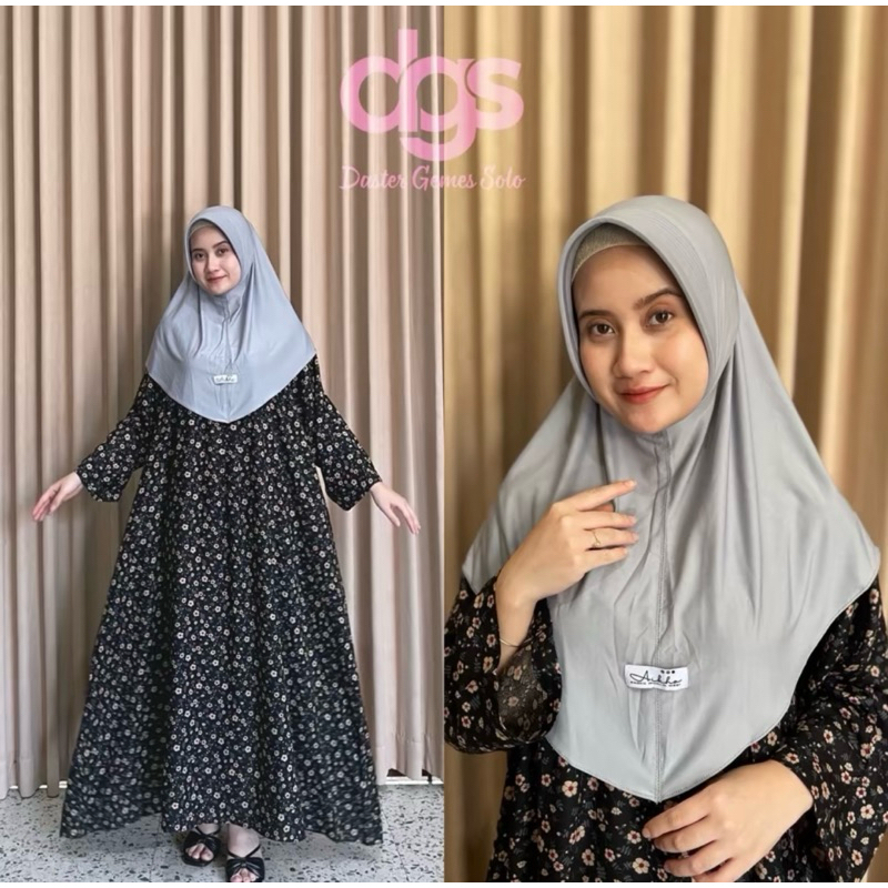 Irene Dress Motif Lengan Panjang Rayon Viscose Premium Dress Panjang Wanita Adem Tebal Hijab Friendl