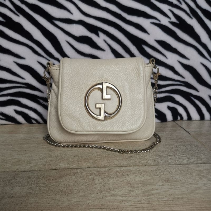 Tas Selempang Kulit Kecil Tali Rantai