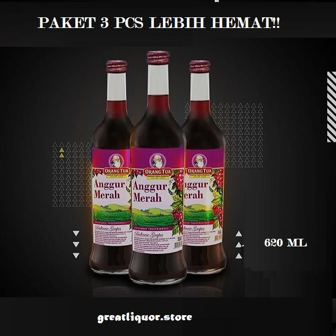 

Paket Hemat 3 Pcs!!! Jamu AM Ang Merah Cap Ot - 620 ML
