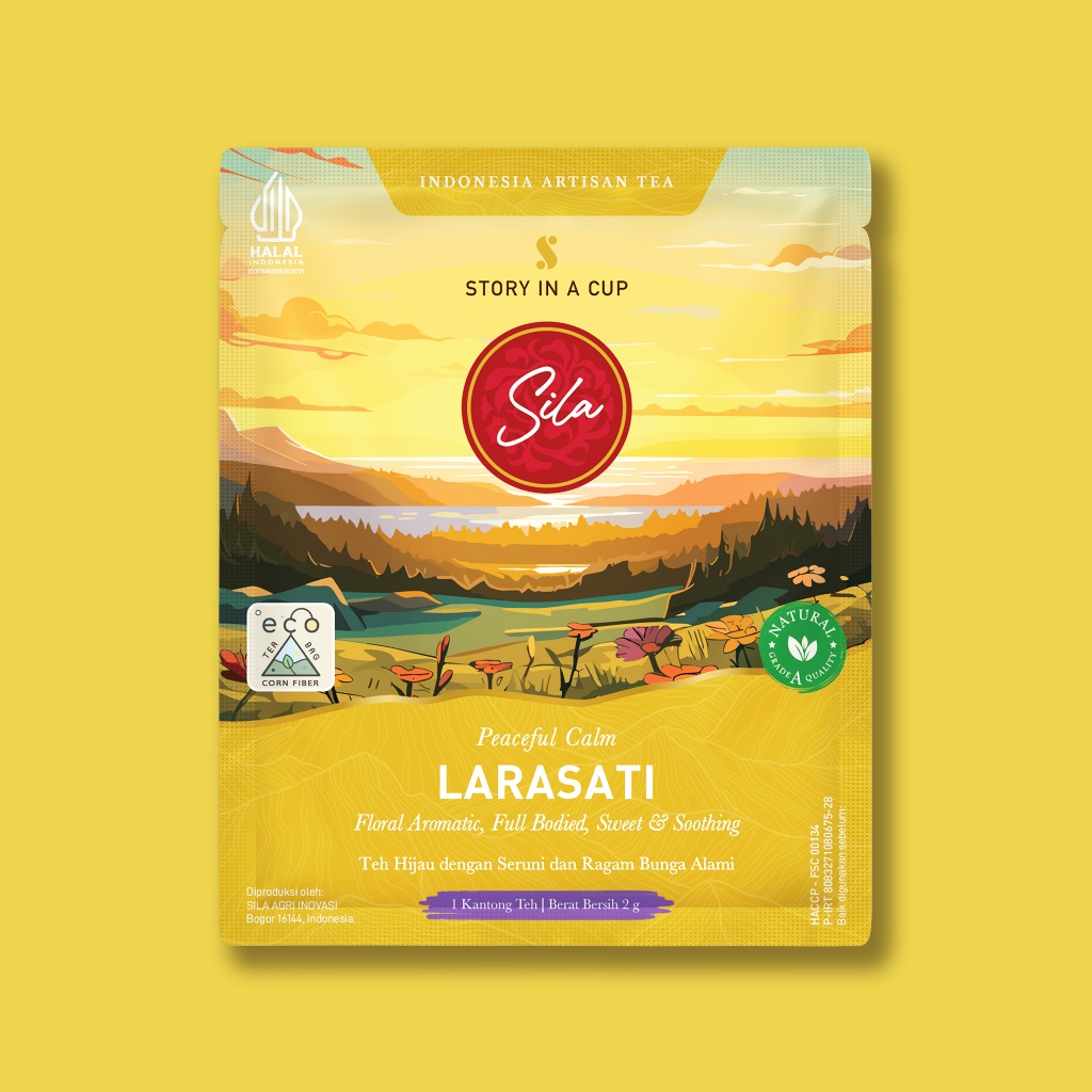 

Sila - Larasati - Artisan Tea - Healtea - Sachet 1 Tea Bag - Teh Premium - Green Tea
