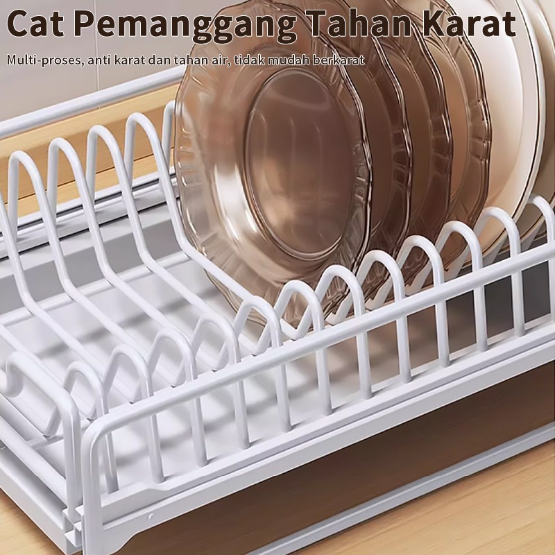 Rak Piring Kabinet Rak Wastafel Dapur Rak Penyimpanan Rak Piring Dapur Rak Dapur Penguras Piring