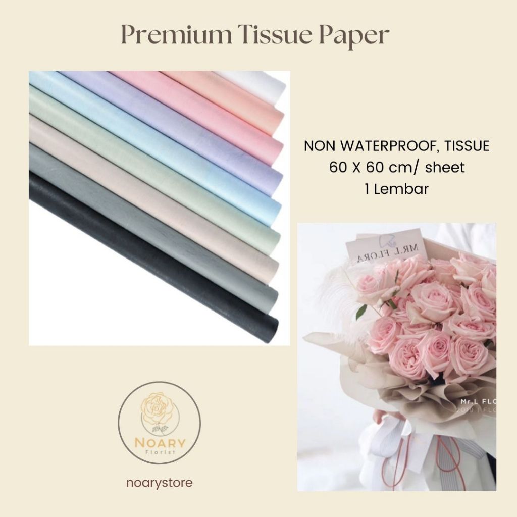 

PREMIUM TISSUE PAPER / Cotton Roll / Kain Roll / Tissue Paper / Kain tisu / Kain Katun / Kain Bunga / Kain Pembungkus Bunga / Cotton Flower / Bouquet / Roll Flower / Tille wrapping / Mesh Roll