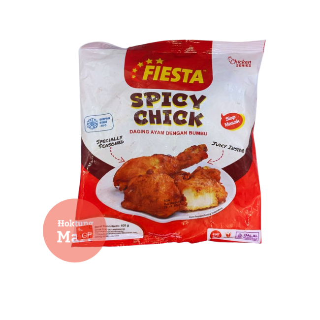 

Fiesta Spicy Chick 400gr Potongan Ayam Berbumbu (Siap Goreng)