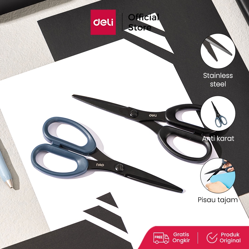 

Deli Scissor / Gunting Serbaguna Anti Karat Pisau Tajam EZ500
