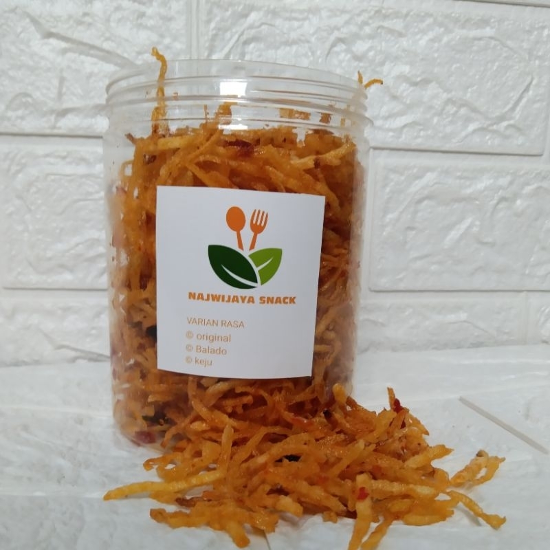 

Kentang Mustofa Balado Kemasan 250grm Cemilan Kentang Dieng