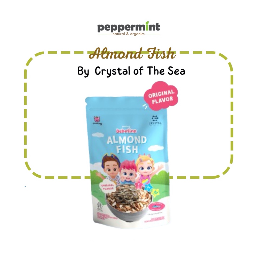 

Crystal of The Sea Bebefinn Almond Fish (80gr) / Camilan MPASI Non MSG